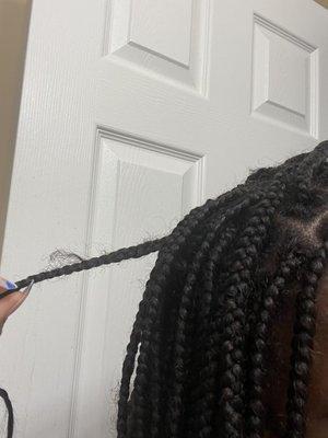 Entire locs of hair slipping out