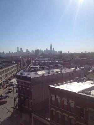 View of the city from the 7th floor