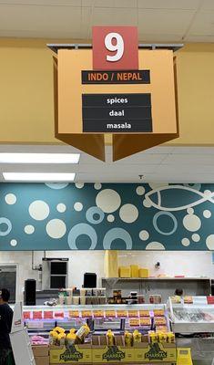 Food section signs