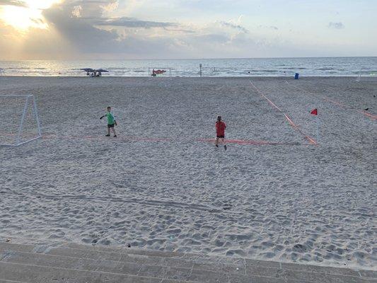 Came here for a soccer tournament the beach was very clean. The ocean was great. Would be a nice little spot to enjoy the beach.