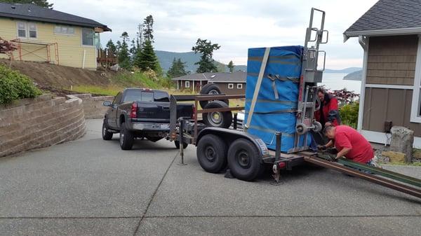 moving a 2500lb gun safe in to a residential home