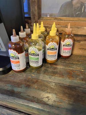 Hot sauce selection