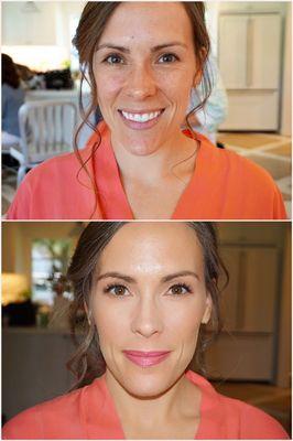 Beautiful Bridesmaid! #makeupbynolvia #lagunamakeup #beforeandafter #MUA #houstonmua #houstonmakeupartist