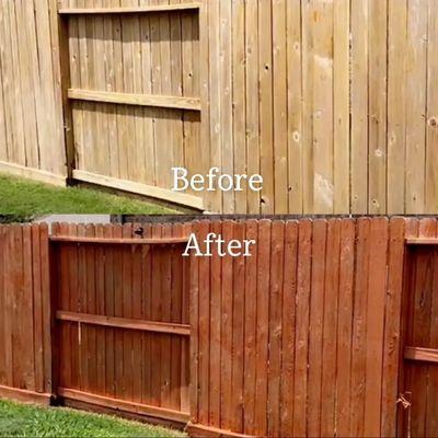 Fence staining project