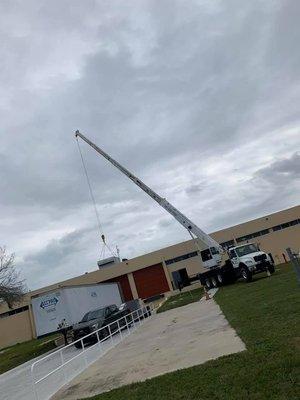 Florida Crane & Rigging - Moving HVAC Units in Lake Mary FL