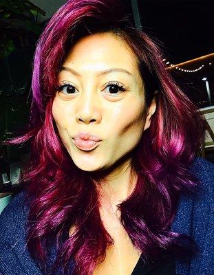 Purple Magenta Wild ORCHID Hair