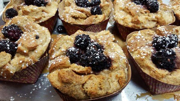 Blackberry Bread Pudding!