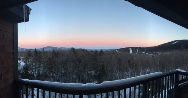 Beautiful mountain view from the deck!