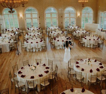 Table linens, napkins, silverware.