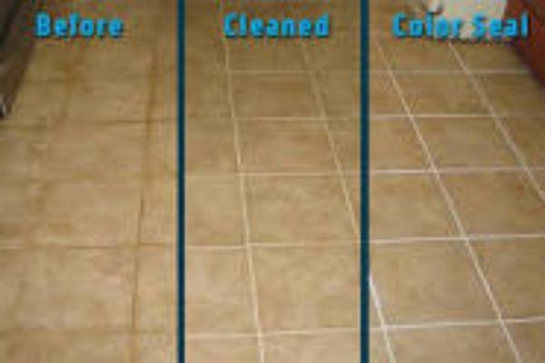 Tile and grout clean and seal options