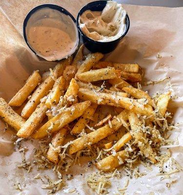 Garlic fries Fry Sauce Sampler