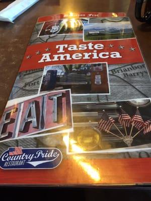 Country Pride Menu