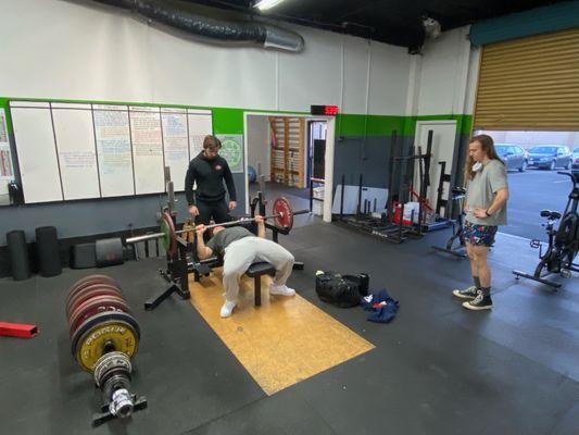 UCSC Powerlifting Club! We love having clubs, groups, or organizations rent out the space.