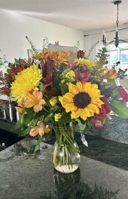 Designer's choice -  Fall mix of flowers