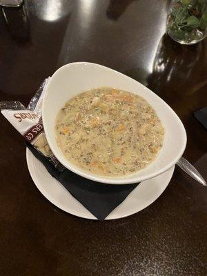 Chicken and wild rice soup