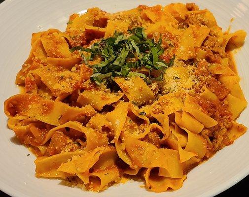 Pappardelle Bolognese w/ Beef, Veal & Pork Ragout.