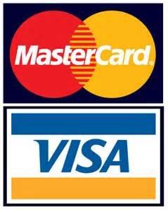 We Accept Major credit Cards