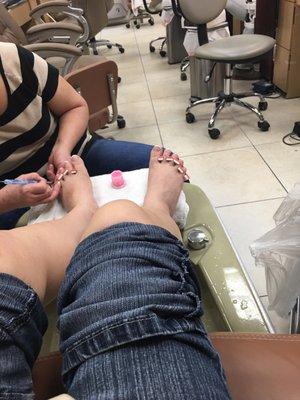 Got a French pedi