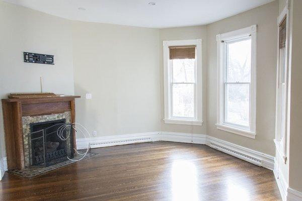 Living Room Before - Historic Home Transformation in River Forest, IL