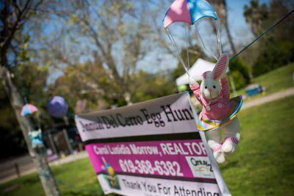 Annual Del Cerro Egg Hunt at Princess Del Cerro Park. Hosted by Carol Lusidia Morrow, Realtor CalBRE # 01463404