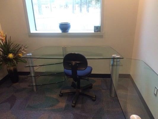 This is the private office space he allows guest to use