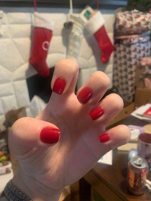 Christmas red gel