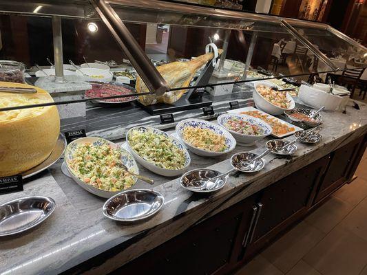 Salads, lox, & shrimp