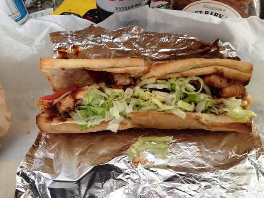 BBQ chicken sub