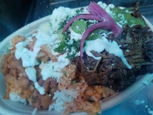 Short Ribs Burrito Bowl.