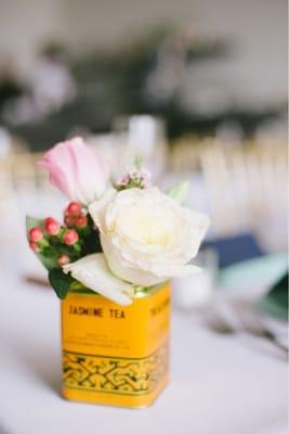 Centerpiece flowers (photo by Jessica Kettle Photography)