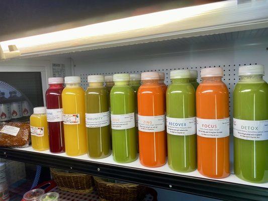 Fresh cold pressed juices