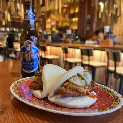 KFC Bao and Tiger Beer