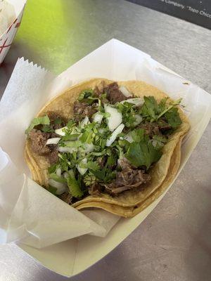 Lengua taco - it'll give you the gift for gab