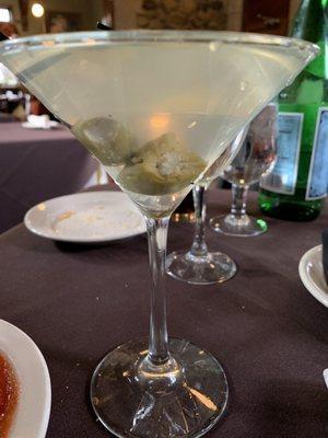 Dirty Martini with Blue Cheese Olives