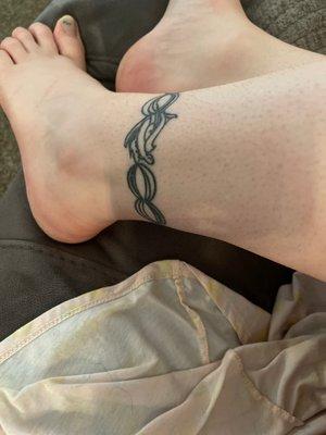 Ankle tattoo