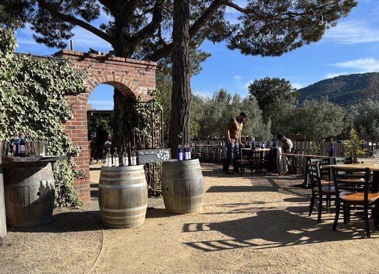 Outdoor Tasting Area