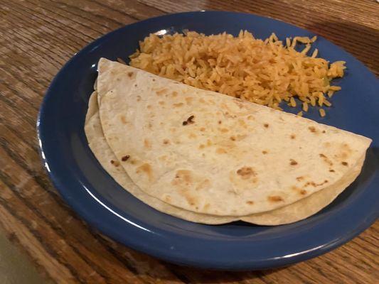 Quesadillas 3/5   Kids complained it was cheesy. They were right.