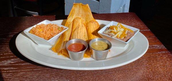 Homemade tamales