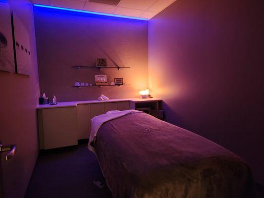 Our massage rooms are warm and welcoming.  Here you can enjoy your "me time" in peace and comfort.