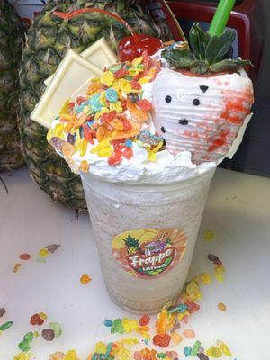 our fruit pebble frappe