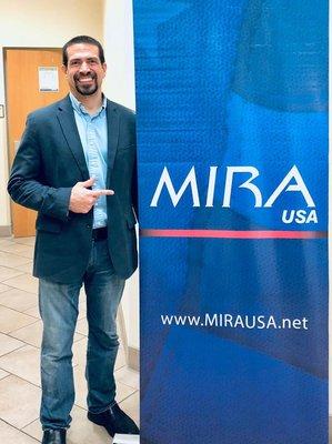 Attorney Jorge Rivera. Working with the Immigrant Community at a MIRA USA outreach. Tampa, FL. 2019