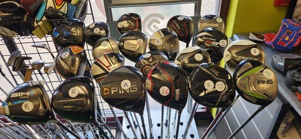 Get quality golf at a discounted price. Selection changes everyday.  Remember to bring in your used gear to sell or trade.