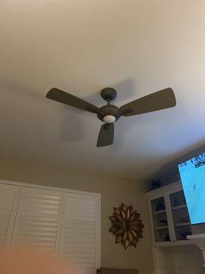 New fan with remote control. So nice!