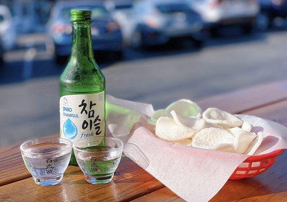 Chamisul Soju | $10.99 (complimentary shrimp chips)