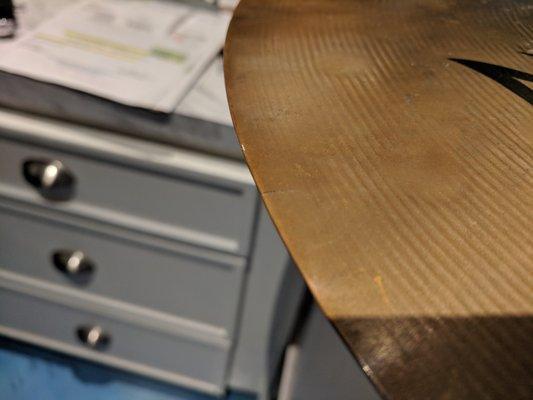 My $25 for someone else's crack in this generally shitty cymbal.