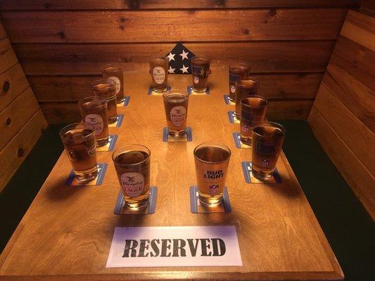 13 beers for the soldiers that lost their lives.