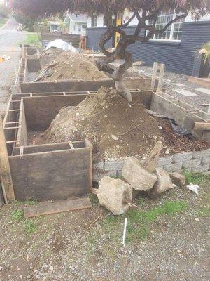 Retaining Wall Renewal process. (Step by step)