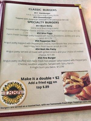 Burger Menu