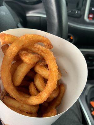 Delicious curly fries