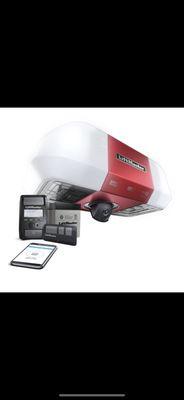 Garage door opener with batteries backup, WiFi system and camera